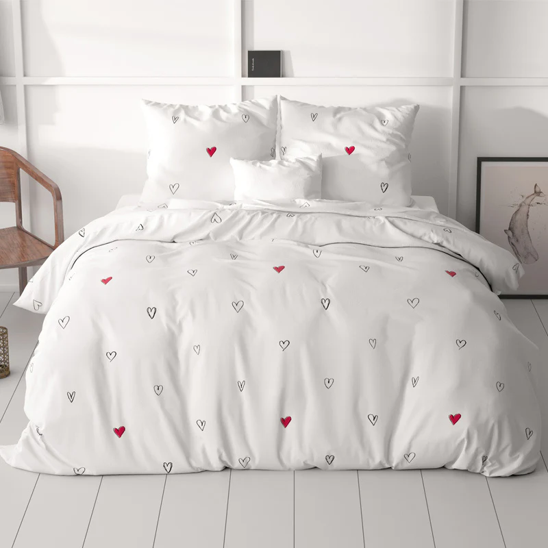 Sleeptime Imelda Wit – romantisch dekbedovertrek met frisse witte uitstraling